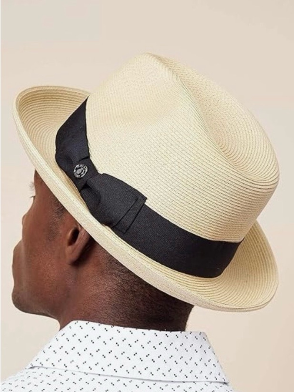 Pineapple&Star Genoa Fedora hat unisex bucket Sun Straw Fine Braid UPF50+ nwt